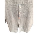 Adrienne Vittadini  100% Linen Top Women’s XL Light Blue Button Detail Photo 3