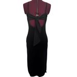 Band of Gypsies BAND OF THE FREE Girl Crush Stretch Velvet Midi Slip Dress Black NWT Small Photo 9
