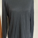 Chelsea and Violet  black shimmer turtleneck top Photo 0
