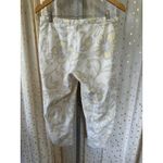 JY Rays Juniors All Over Floral Hibiscus Hawaiian Tropical Crop Trouser Pants 9 White Size undefined Photo 2