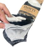 3 Pair Born Outdoor No Show‎ Wool Blend Socks Black Photo 4