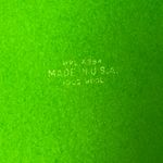 Vintage Felt Wool Hat Women Bright Green Black Velvet Brim Halloween Costume Photo 10