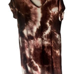 Antistar  Women's Size Medium Earth Tones‎ Brown Soft Tie Dye T Shirt Dress Photo 0