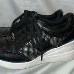 Juicy Couture BLACK PLATFORM SNEAKER WITH RHINESTONES SIZE 8.5 Photo 3