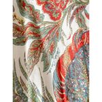 Cara Cara | Gibson Bird Paisley Ivory Multi Mini Dress | Sz XS/S Red Photo 5