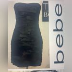 Bebe , strapless mini dress, size small, Bronze color Photo 5