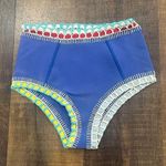 KIINI Tuesday High Waisted Bikini Bottom Size Small Blue Photo 0