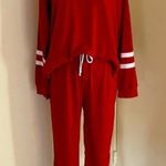 Women’s Loungewear Sweatsuit Sets Red Size L Photo 3