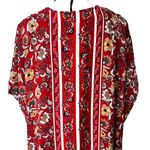 Xhilaration Boho Floral Print Rayon Kimono with Tassels in Red XS/S Photo 8