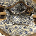 Rafe Bags Rafe New York “Roopal” Snake Print Linen Tan Brown Satchel *SEE PICS Photo 11
