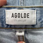 AGOLDE Blue Wide Leg Button Fly Jeans Womens 28 Casual Light Wash Denim Photo 4