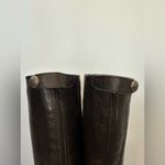 Arturo Chiang  black leather zip up buckle riding boots size 6 Photo 7