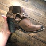 Jeffrey Campbell  Nation Harness Leather Heel Booties Brown Size 6 Photo 5