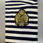 Lauren Ralph Lauren turtleneck striped sweater with embroidery size PM Blue Photo 1