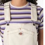 Dickies NWT Womens 5" Twill Bib Dress, Cloud - FVR52 Photo 3