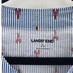 Lands’ End blue striped red lobster pajama shorts set size L pockets coastal Size L Photo 5