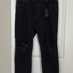 Rails NWT  The Atwater Slouchy Straight High Rise Boyfriend Jeans in Black Photo 2