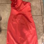 Jessica Simpson Coral flower sleeve one shoulder dress never worn Photo 1