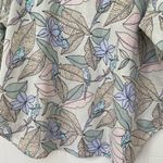 Vintage Tropical Floral Bird Print Button Up Shirt Collared ~ Women’s Size XXL Photo 11