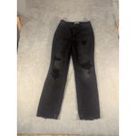 We The Free black straight leg distressed jeans size 31 curvy Photo 2