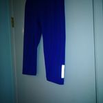 Lucy Royal Blue Athletic Capri Length Leggings Blue Photo 2