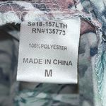 Olivaceous  Floral Flowy Tank Top Medium NWOT Keyhole Pink Blue Green Photo 11