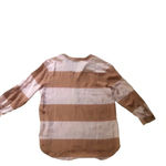 Fossil neutral striped silk blouse Photo 6