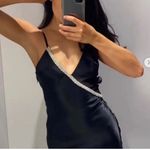 ZARA SATIN EFFECT RHINESTONE DRESS BLACK - REF. 0881/219
New without tag XS Photo 3