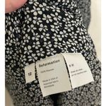Reformation  Maxi Dress Size 12 Black White Floral Long Sleeve High Neck Cute Photo 7