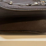 Etienne Aigner Small Vintage Dark Brown Women's Bag with Pebbled Leather Trim Photo 5
