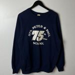 American Vintage Velva Sheen Medium Anniversary Raglan Sweatshirt Vintage 80s USA Unisex Fit Photo 7