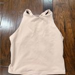 Alo Yoga Peach Lace-Up Crop Top Photo 1