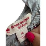 Brooks Brothers Red Fleece Gray Beaded Neckline Bow Tie Back Shirt Medium Photo 2