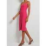 Amanda Uprichard  Landra Chain Strap Midi Dress, Magenta, XS Photo 2