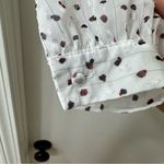 Prómesa Promesa White Lace Victorian Style Blouse w/ Black & Red Polka Dots, Size Medium Photo 6