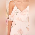 Lulus  Take You There Floral Print Maxi Dress‎ in Ivory Size Small Photo 11
