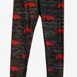 Arkansas Razorbacks Charcoal Leggins Size Small Gray Photo 0