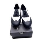 Leo’s Giordano Spectator Tap Oxford Black White Shoe Unisex 5 Lace Up New Photo 6