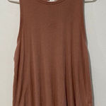 Athleta Sleeveless Tank Top Small Terracotta Brown Lightweight Lounge Activewear Photo 0