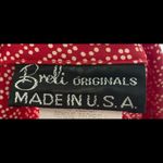 Vintage 50’s Breli Red & White Dress Size 10 Photo 5