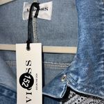 Anthropologie Driftwood Faria Patchwork Denim Trucker Jacket Photo 7