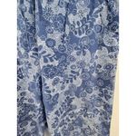 Fresh Produce  Women's 1X Blue Floral Capri Pants Elastic Waist  Cropped Photo 2