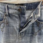 White House | Black Market Womens 6 Jeans Embellished Silver Bead Skinny Everyday Photo 3
