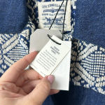 Levi's  Womens French Fringe Trucker Jacket Small Western Rodeo Blue Denim‎ NEW Photo 3