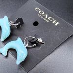 Coach  Aqua Dolphin Earrings Photo 7