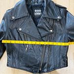 Highway One Vintage genuine leather cropped motorcycle jacket Y2K Black Size XS Photo 13