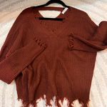 Full Circle Trends Burnt orange Knit Sweater Photo 0