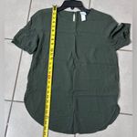 H&M Women Dark green Formal blouse top size 6 Photo 4