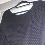 Lucca Couture Sheer Black Top with Polka Dots Photo 1