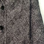 Talbots  Black and White wool blend‎ plaid  jacket size 6 Photo 5